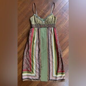 {NICOLE MILLER} Silk Strapless Dress